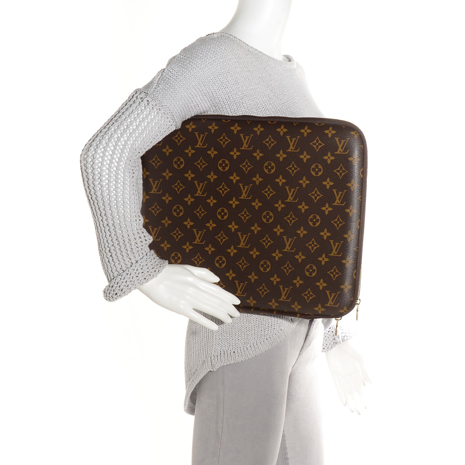 Louis Vuitton Monogram 15 inch Laptop Sleeve 2 of 8