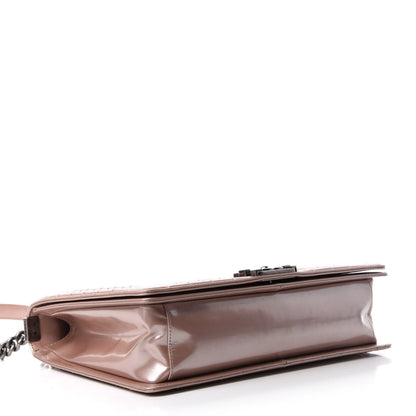 Chanel Iridescent Glazed Calfskin Large Boy Flap Light Pink 4 of 18