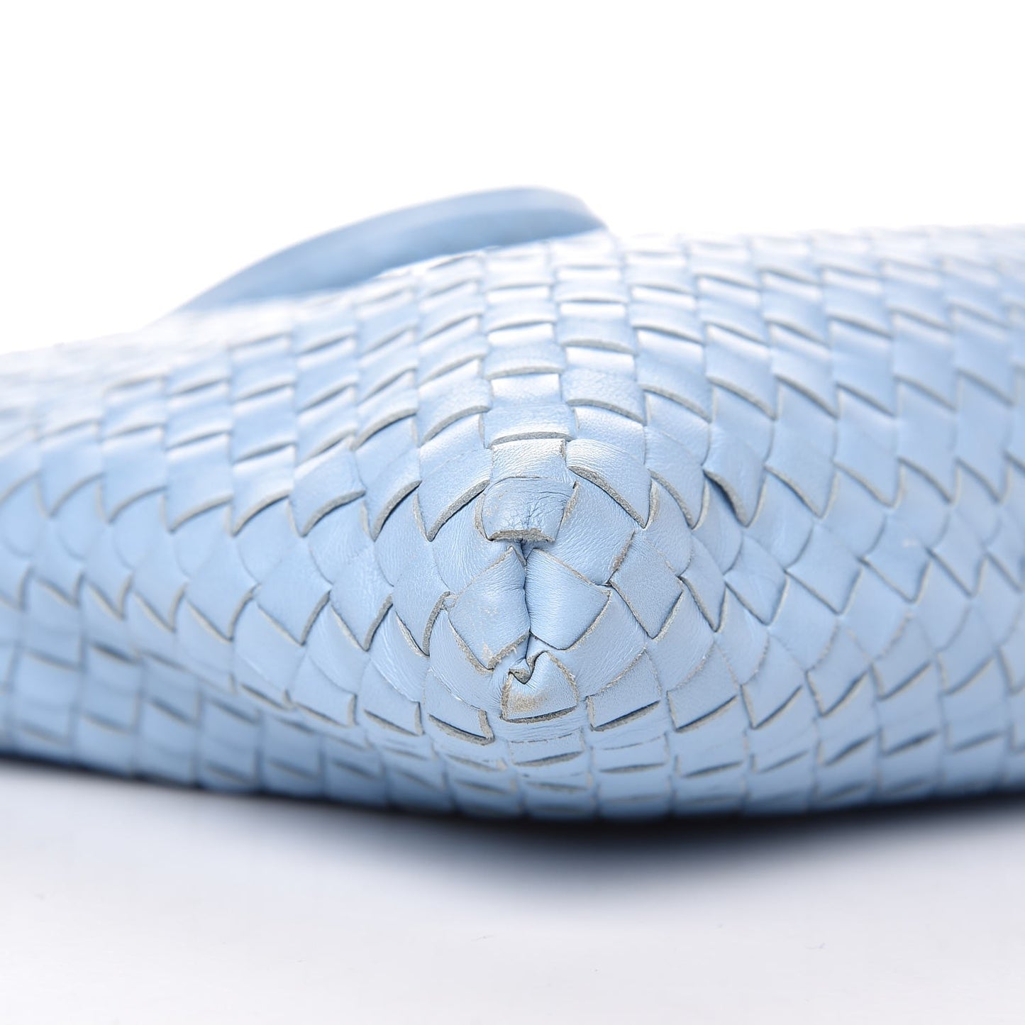 Nappa Intrecciato Medium Convertible Tote Light Blue