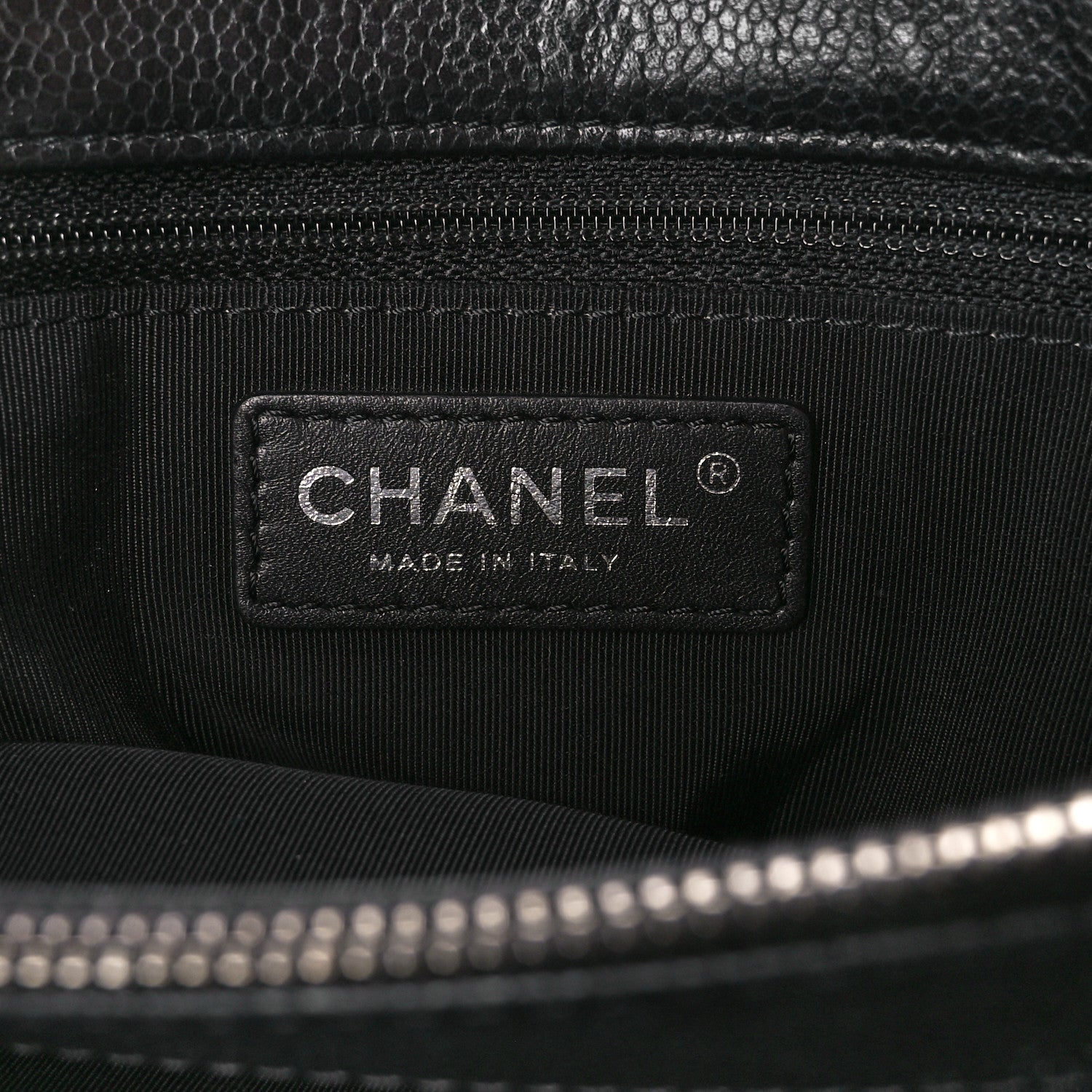 Chanel Caviar Quilted City Shopping Tote Black 6 of 10