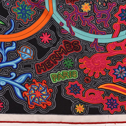 Hermes Cashmere Silk L'Arbre Du Vent Shawl 140 3 of 7