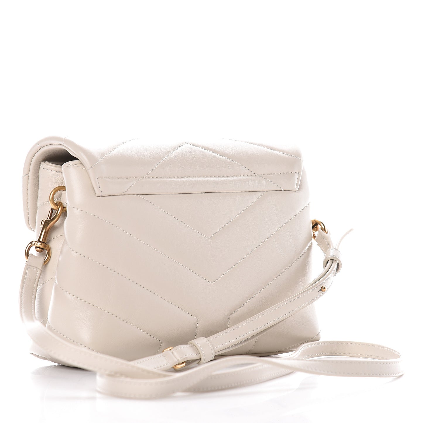 Calfskin Y Quilted Monogram Toy Loulou Crossbody Bag Crema Soft