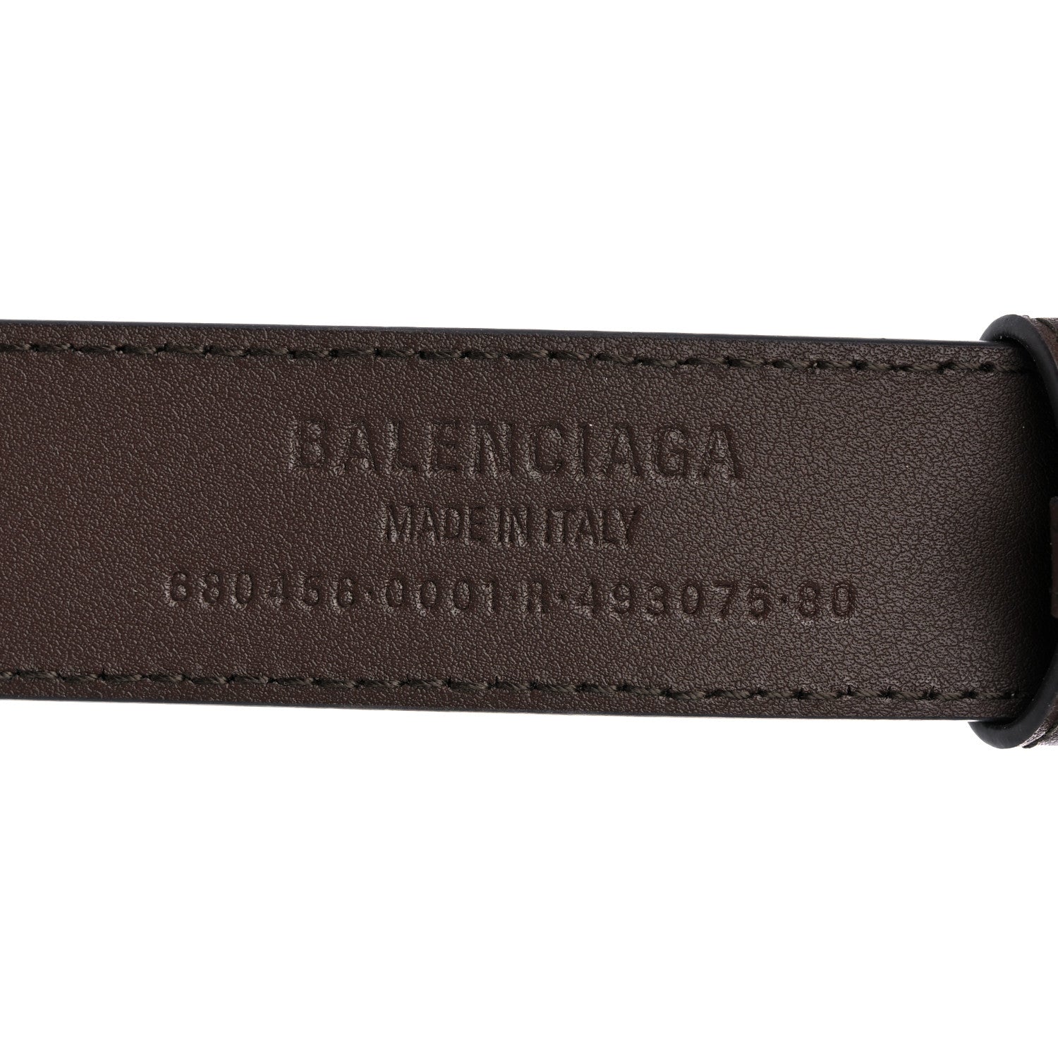 Gucci X BALENCIAGA BB Supreme Monogram Belt 80 32 Beige Ebony 3 of 5