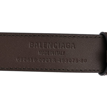 Gucci X BALENCIAGA BB Supreme Monogram Belt 80 32 Beige Ebony 3 of 5
