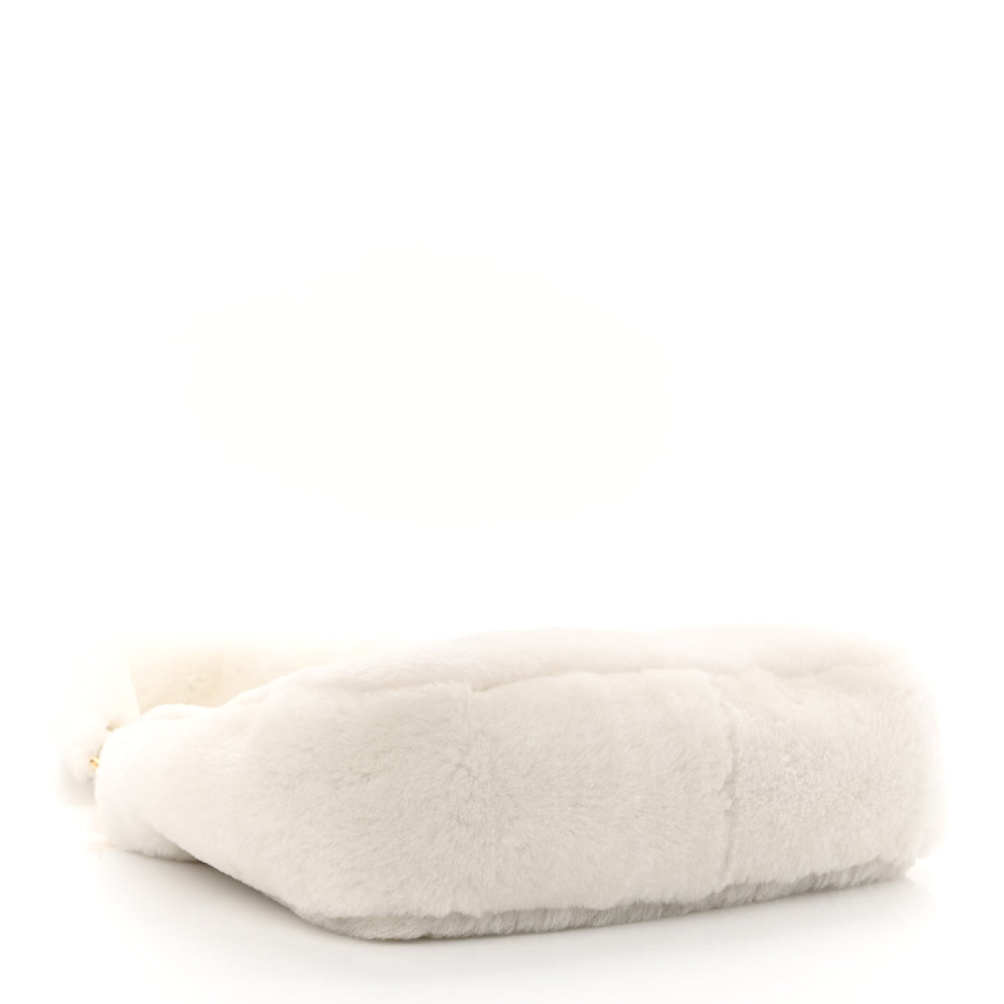 Shearling Nappa Mini Re-Edition Shoulder Bag White