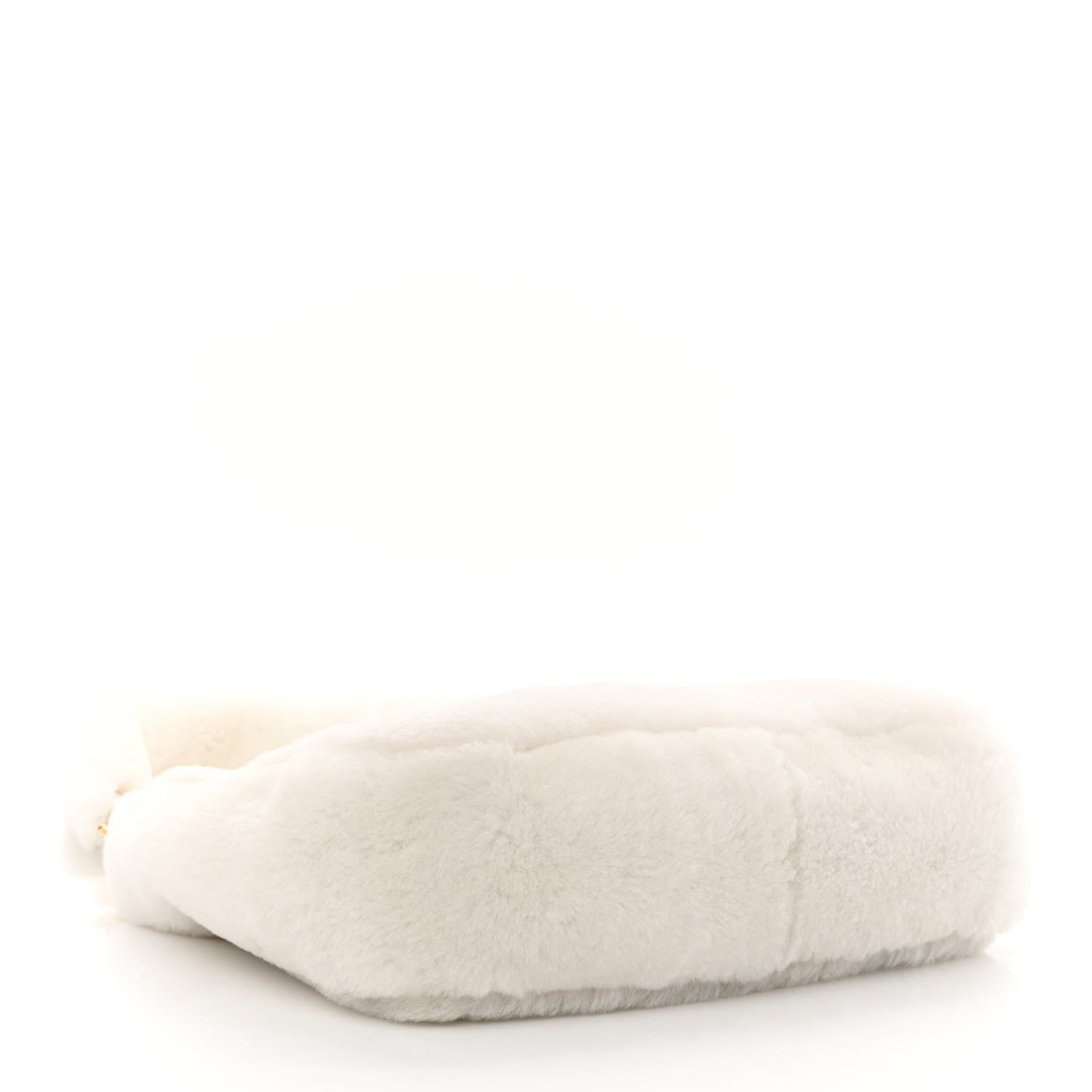 Prada Shearling Nappa Mini Re-Edition Shoulder Bag White 4 of 11