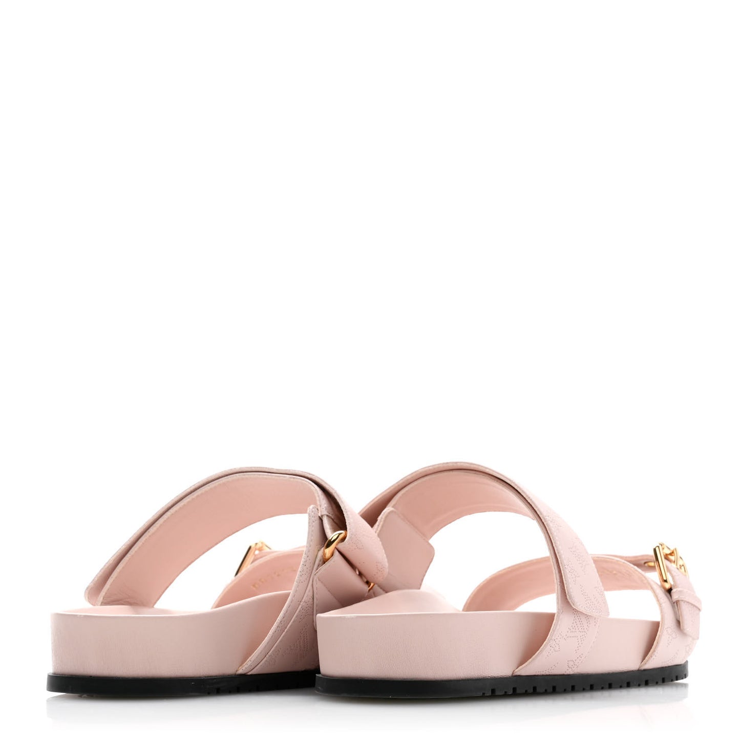 Mahina Bom Dia Flat Mule Sandals 39 Light Pink