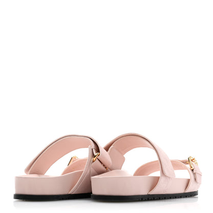 Louis Vuitton Mahina Bom Dia Flat Mule Sandals 39 Light Pink 4 of 8
