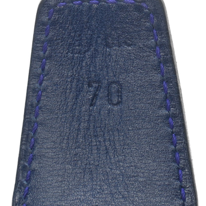Hermes Box Chamonix 32mm H Belt 70 Black Bleu Marine 4 of 6