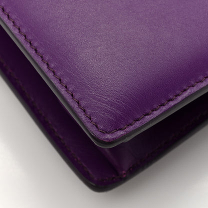 Salvatore Ferragamo Smooth Calfskin Medium Aileen Gancio Lock Shoulder Bag Grape Rosso 13 of 16