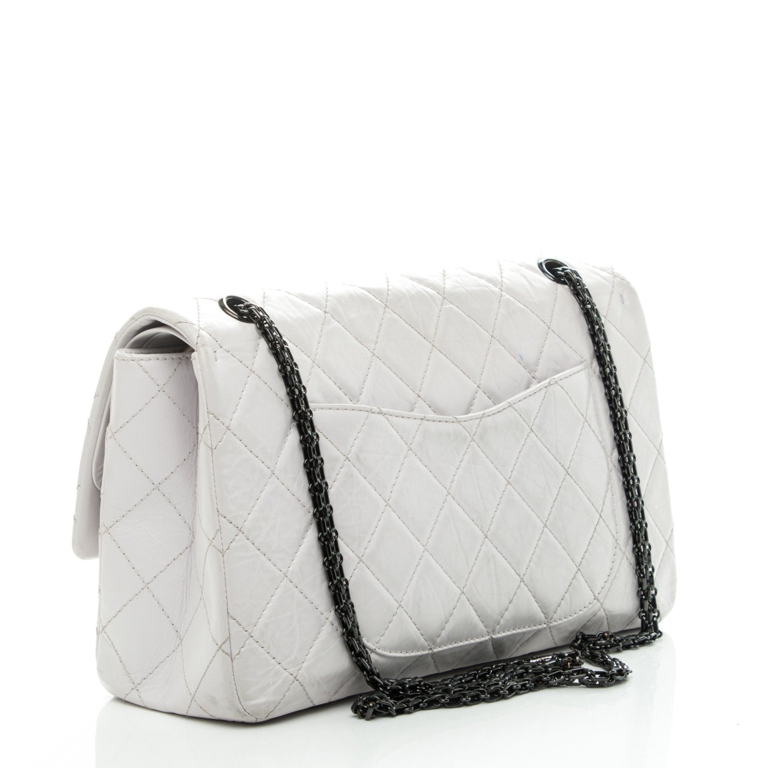 Chanel Aged Calfskin 2.55 Reissue 227 Flap White 3 of 11