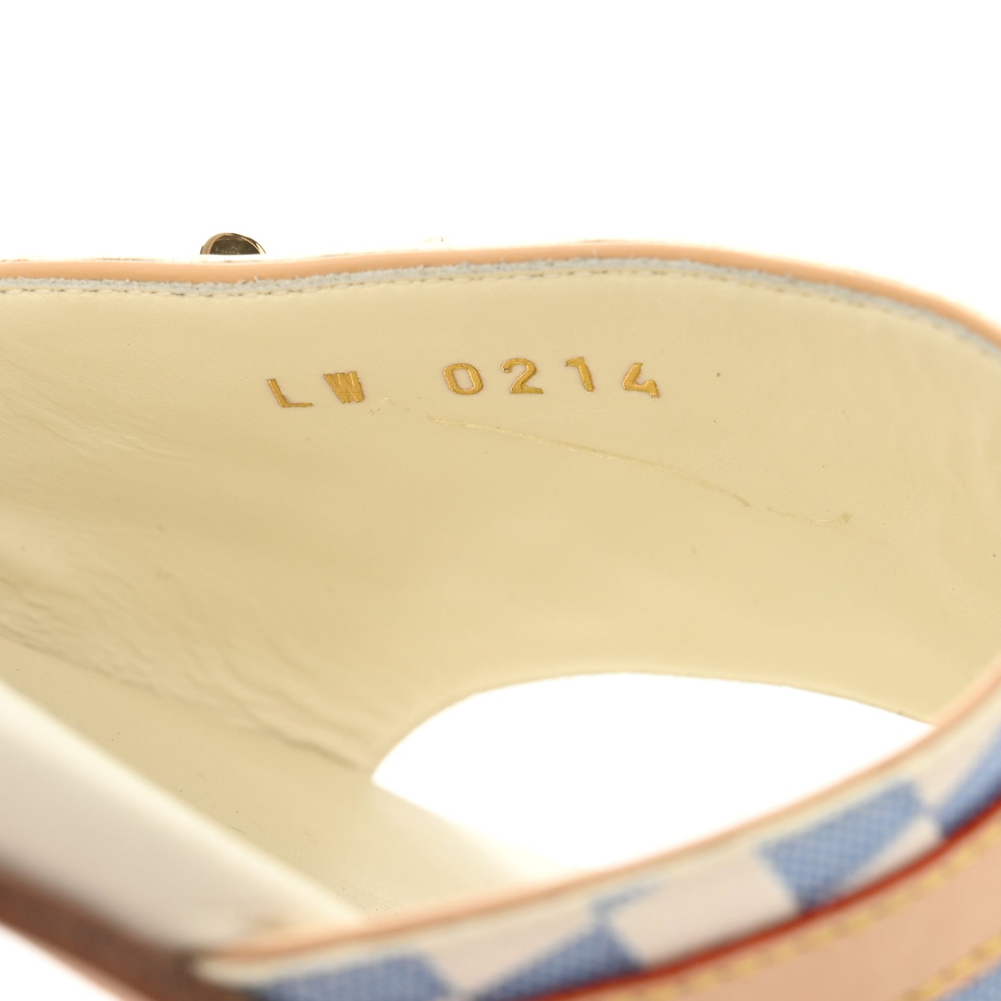 Damier Azur Patent Neo Revival Flat Mule Sandals 40 Blanc Bleu