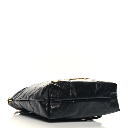 Chanel Shiny Calfskin Quilted Mini Chanel 22 Black 4 of 11