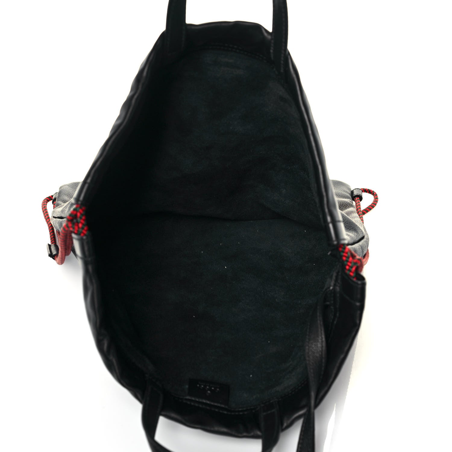 Gucci Calfskin Logo Drawstring Backpack Black 10 of 13
