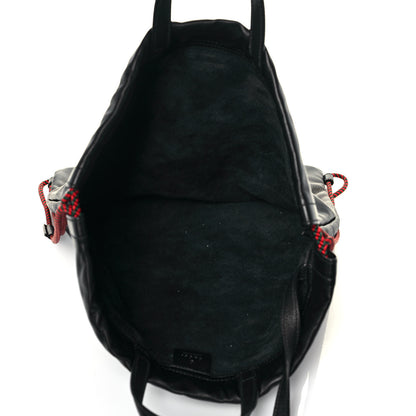 Gucci Calfskin Logo Drawstring Backpack Black 10 of 13