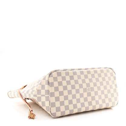 Louis Vuitton Damier Azur Neo Neverfull MM Rose Ballerine 5 of 10