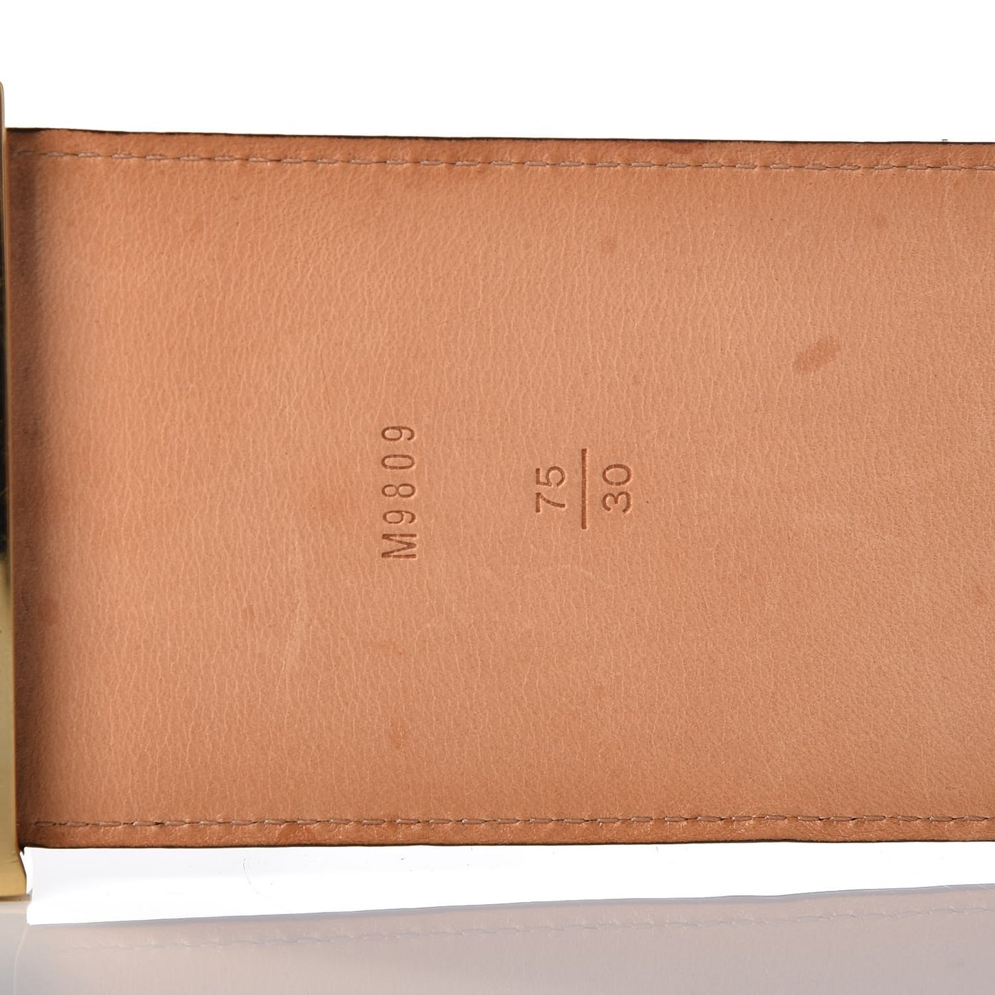 Patent LV Facettes Belt 75 30 Amarante