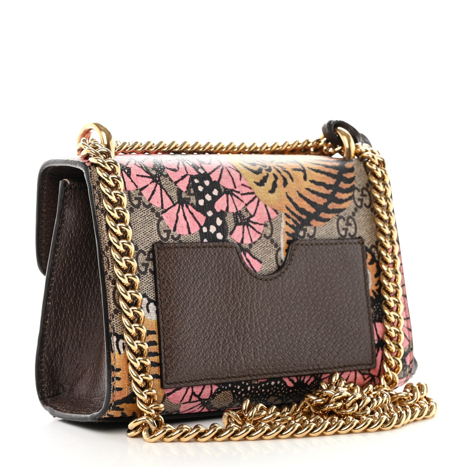 Gucci GG Supreme Monogram Bengal Small Padlock Shoulder Bag Beige Pink 2 of 14
