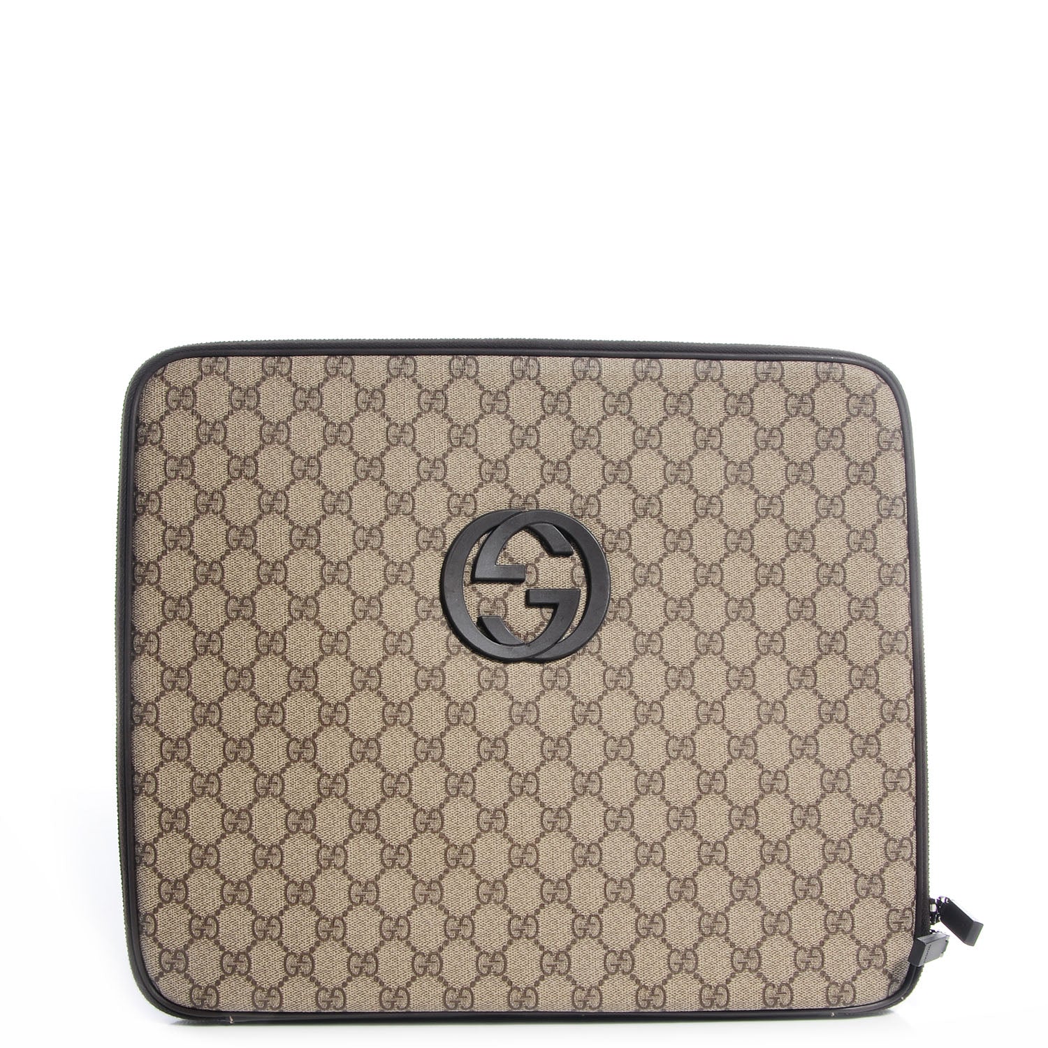 Gucci GG Plus Interlocking GG Medium Laptop Case Brown 1 of 7