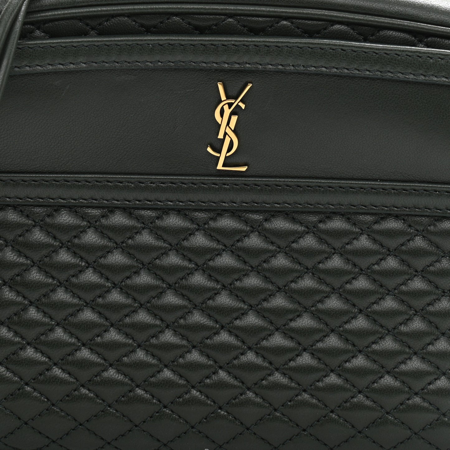 Lambskin Quilted Victoire Camera Bag New Vert Fonce