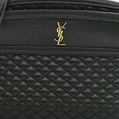 Saint Laurent Lambskin Quilted Victoire Camera Bag New Vert Fonce 7 of 7