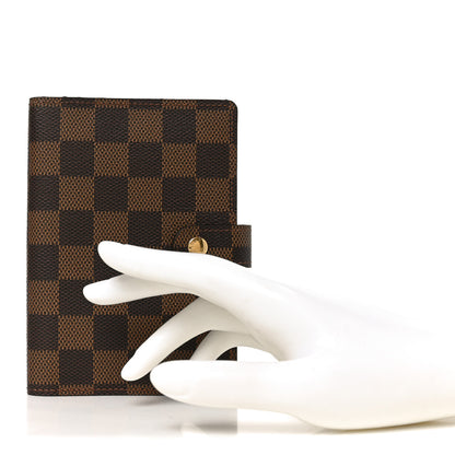 Louis Vuitton Damier Ebene Small Ring Agenda Cover 2 of 6