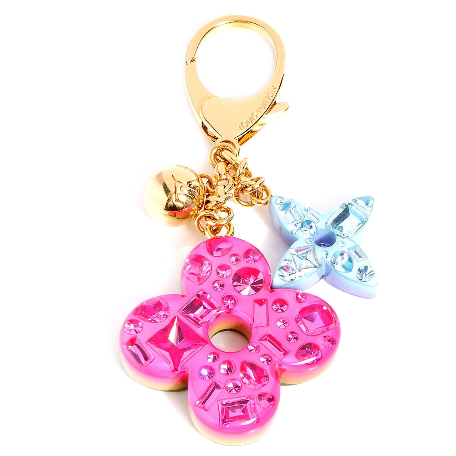Louis Vuitton Resin Strass Glam Flower Bag Charm 1 of 5