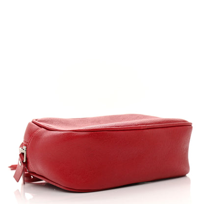 Saint Laurent Lambskin Monogram Lou Belt Bag Red 3 of 9