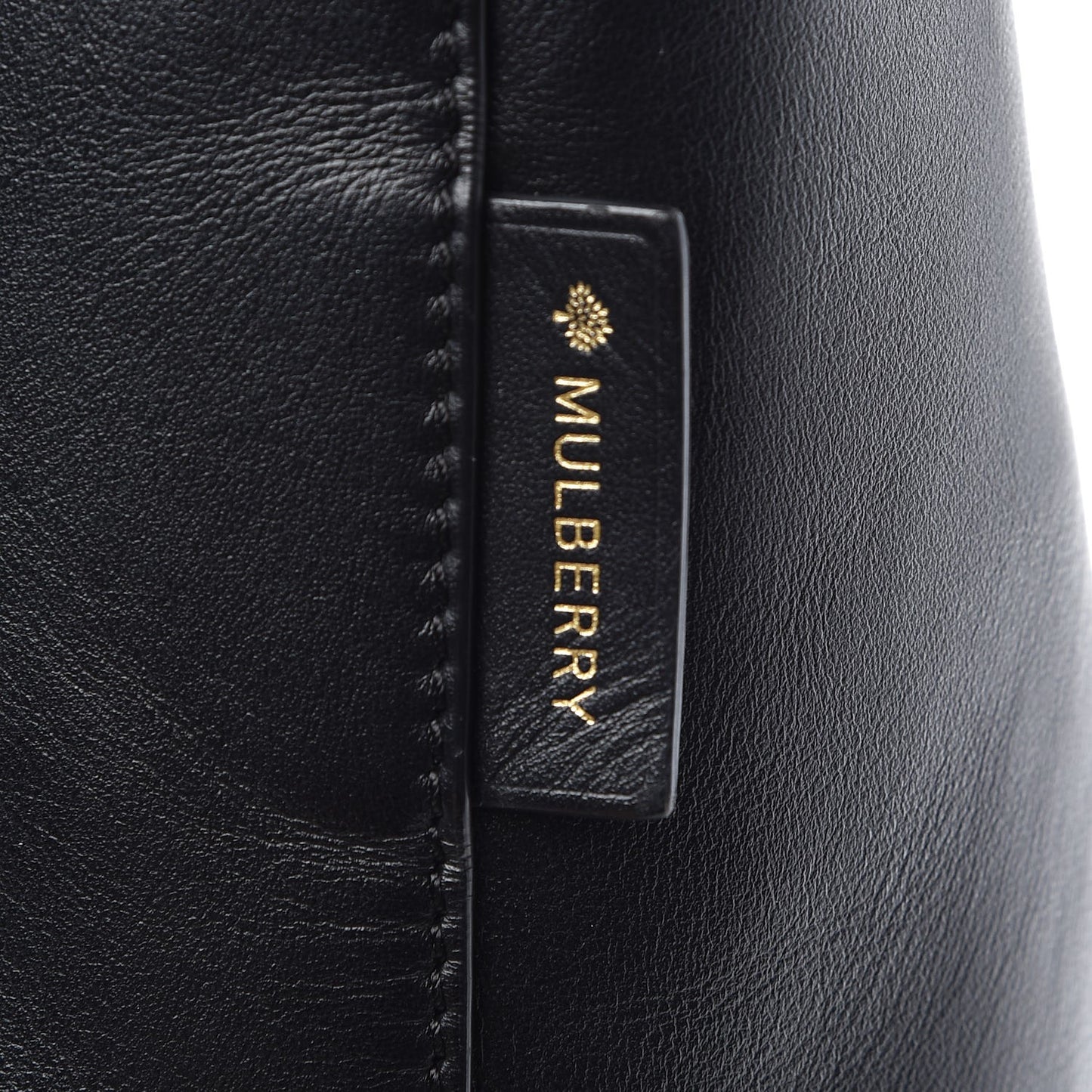 Calfskin Kite Bucket Bag Black
