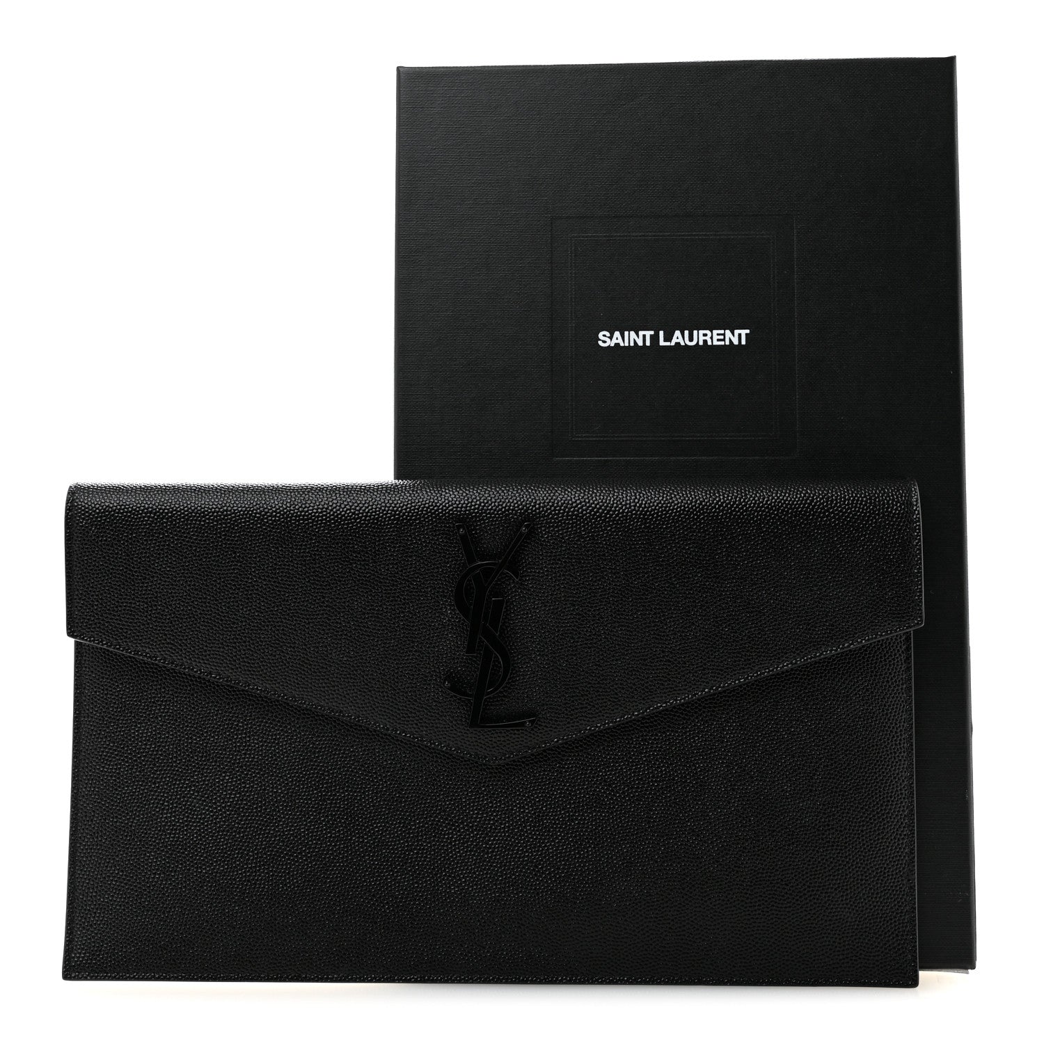 Saint Laurent Grain De Poudre Uptown Pouch Black 8 of 8