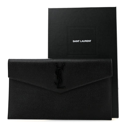 Saint Laurent Grain De Poudre Uptown Pouch Black 8 of 8