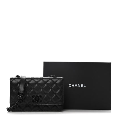 Chanel Caviar Quilted My Everything Wallet On Chain WOC Black 25 of 25