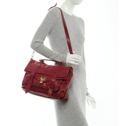 Proenza Schouler Lambskin Medium PS1 Satchel Chianti 3 of 11