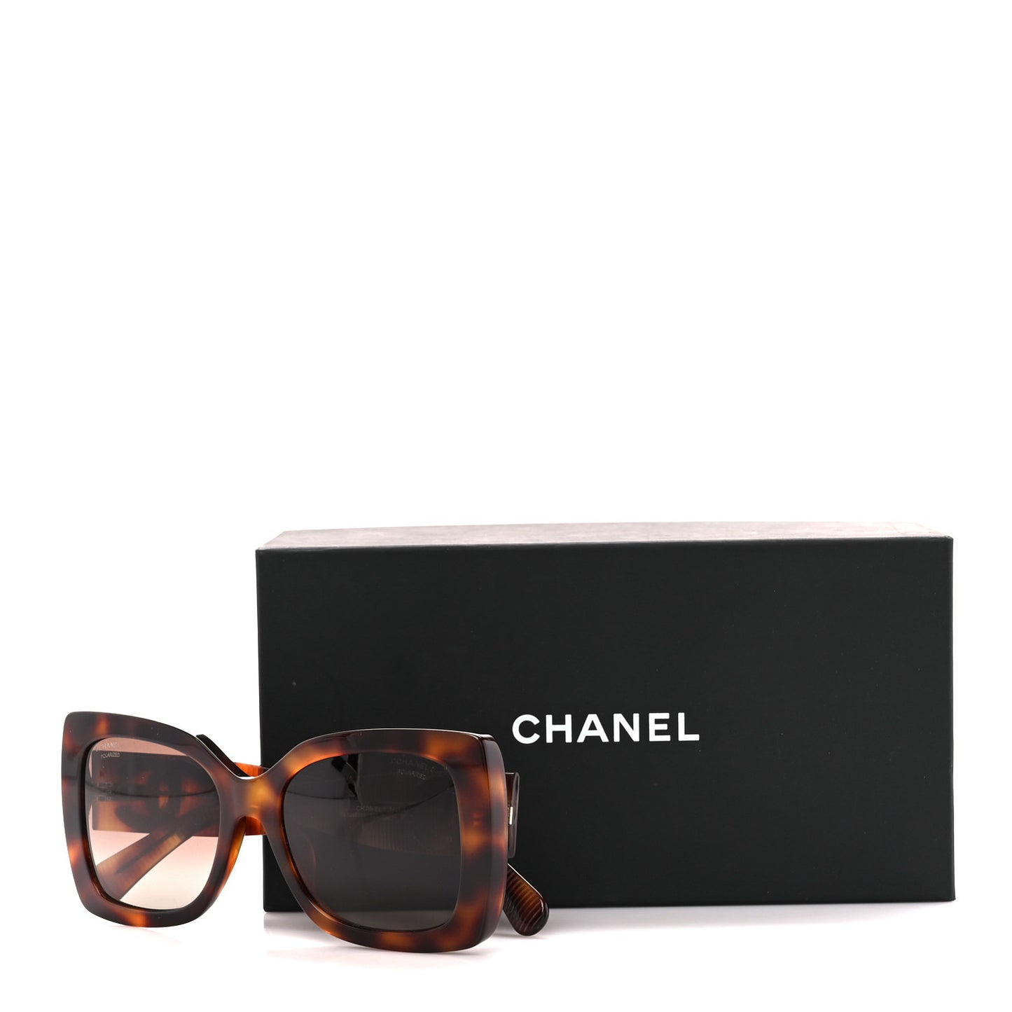 Square Polarized CC Sunglasses 5494 Tortoise Brown
