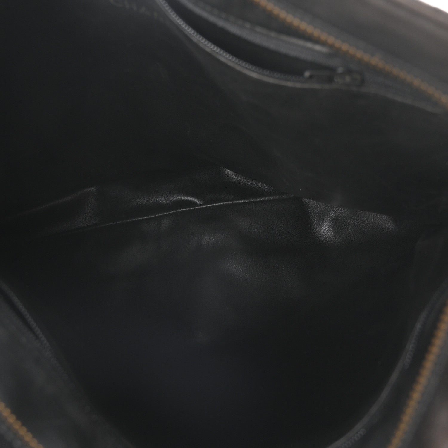 Chanel Calfskin Quilted CC Shopping Tote Black 5 of 12