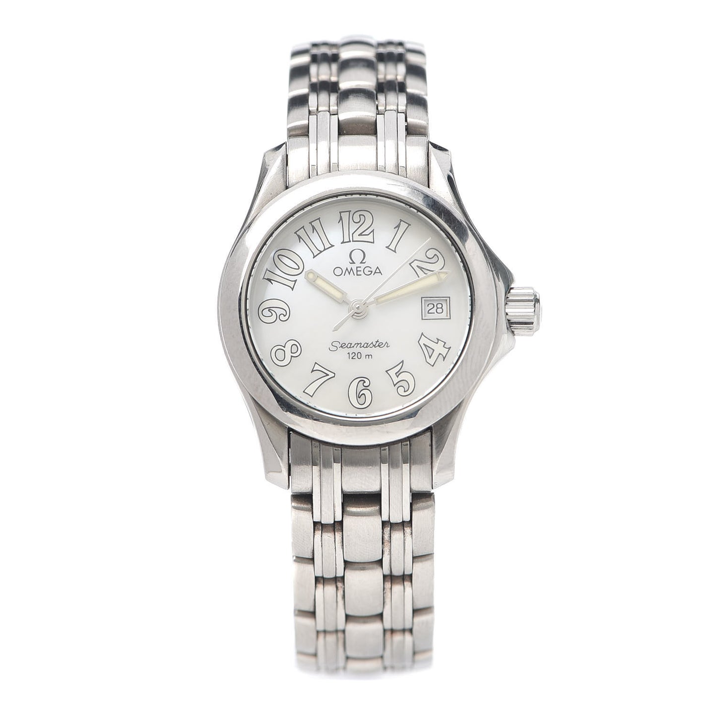 Stainless Steel Mother of Pearl 26mm Seamaster Quartz Watch 2581.70