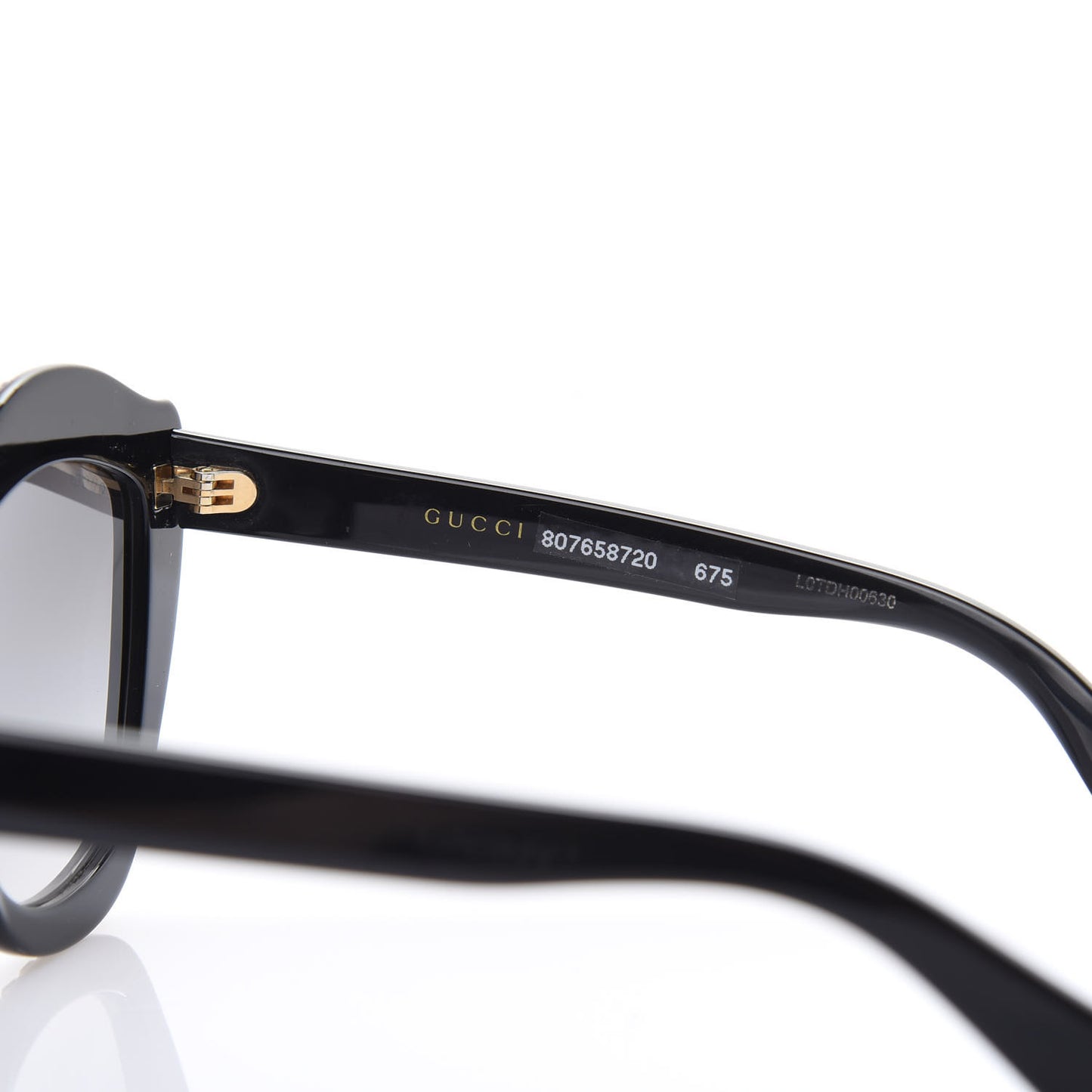 Crystal Cat Eye Sunglasses GG0118S Black
