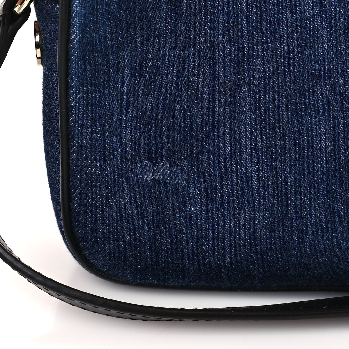 Denim Logo Bond Camera Bag Blue
