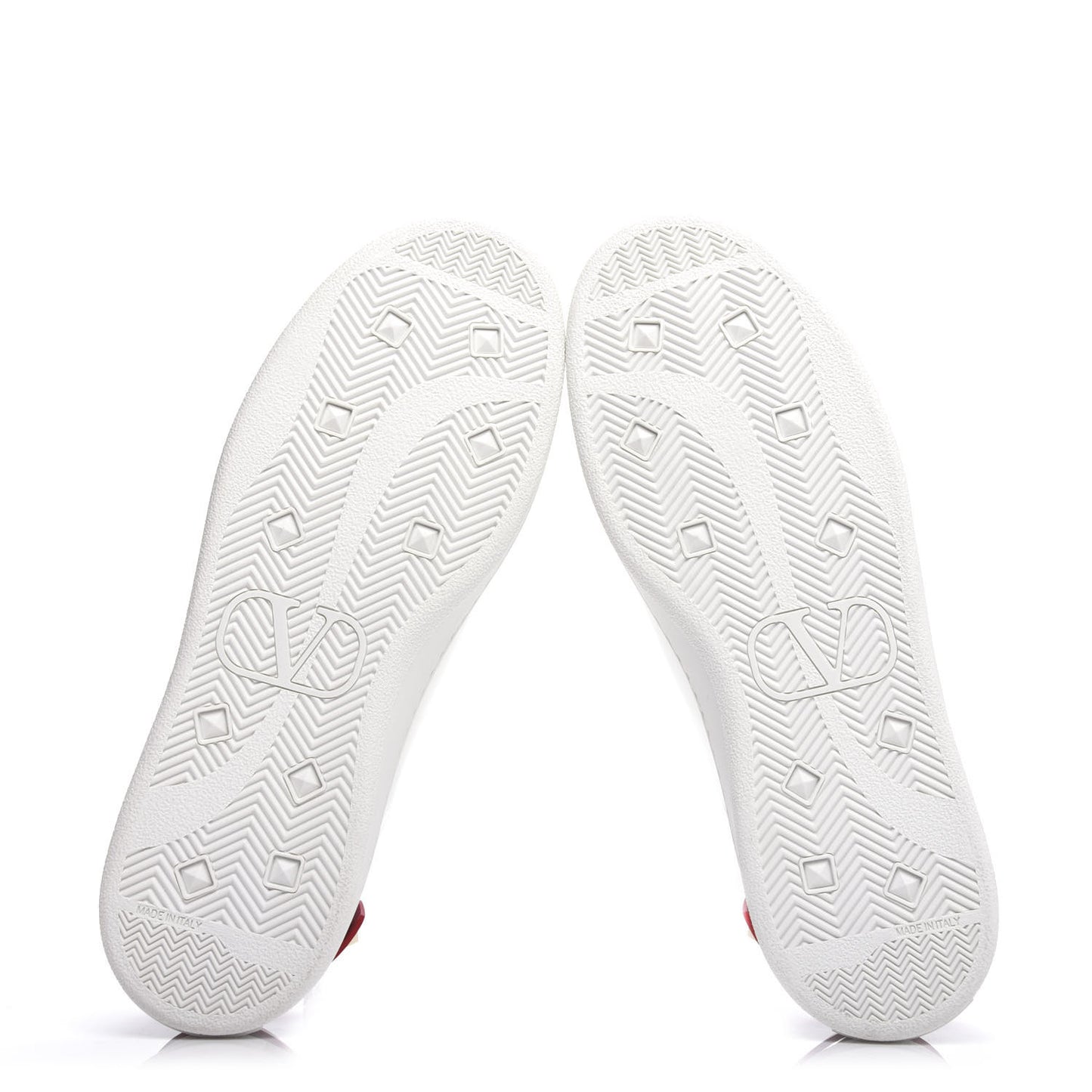 Calfskin Womens Backnet Sneakers 39 White Rosso Valentino