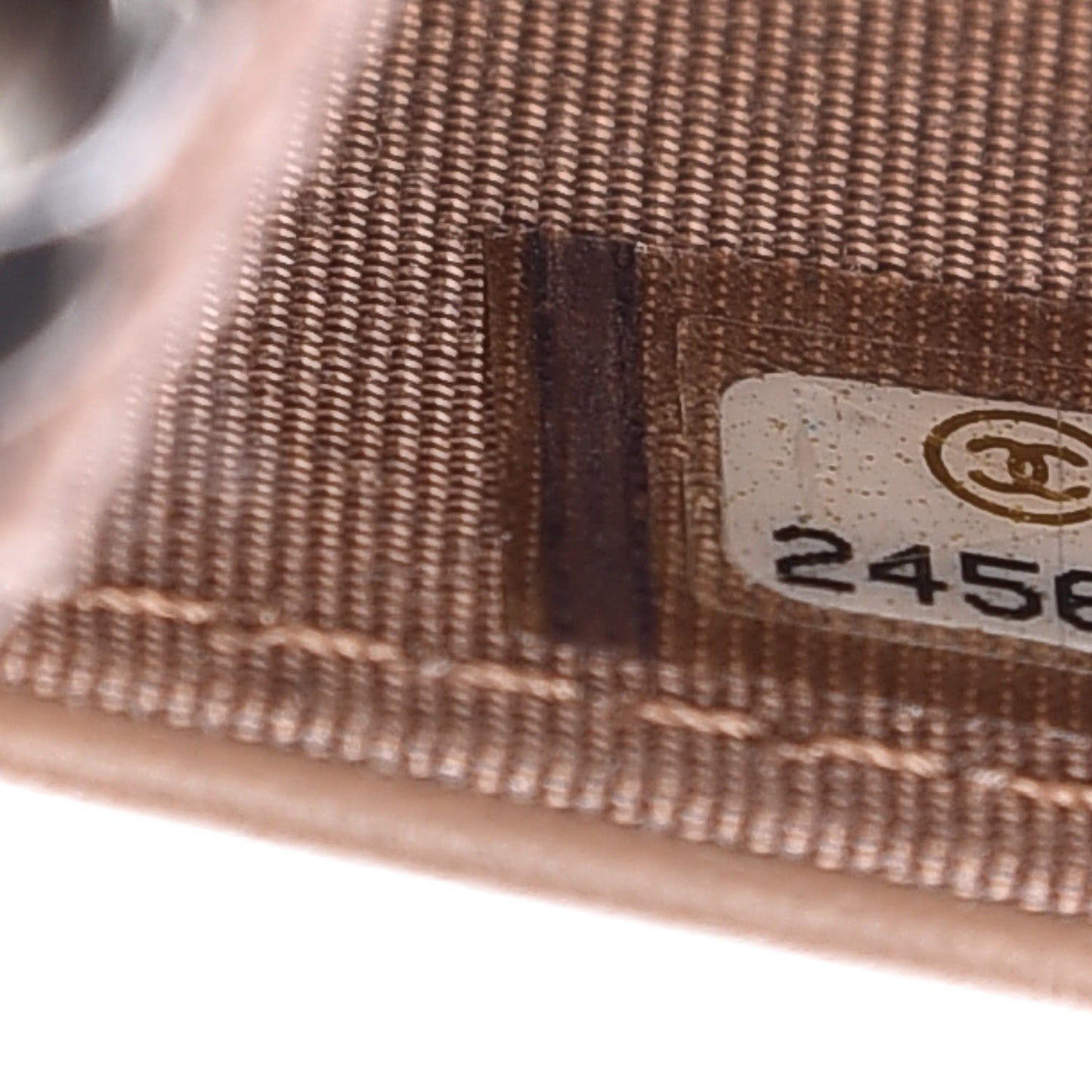 Caviar Chevron Quilted Boy Wallet On Chain WOC Dark Beige