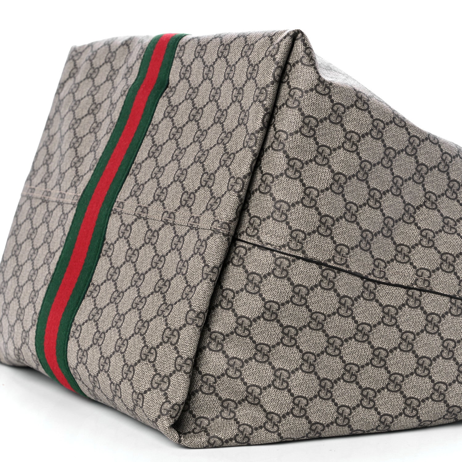 Gucci Tender GG Supreme Monogram Textured Dollar Calfskin Web Medium Jackie 1961 Crossbody Bag Beige Ebony New Acero 9 of 9