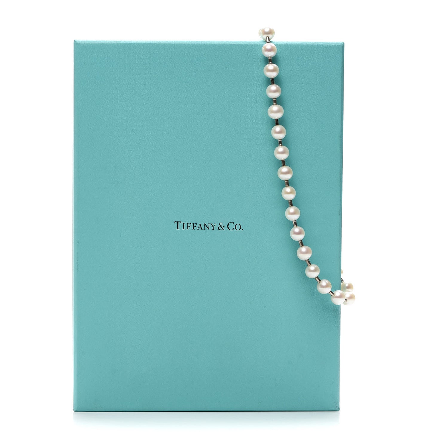 Sterling Silver Pearl 9-10mm Hardwear Necklace