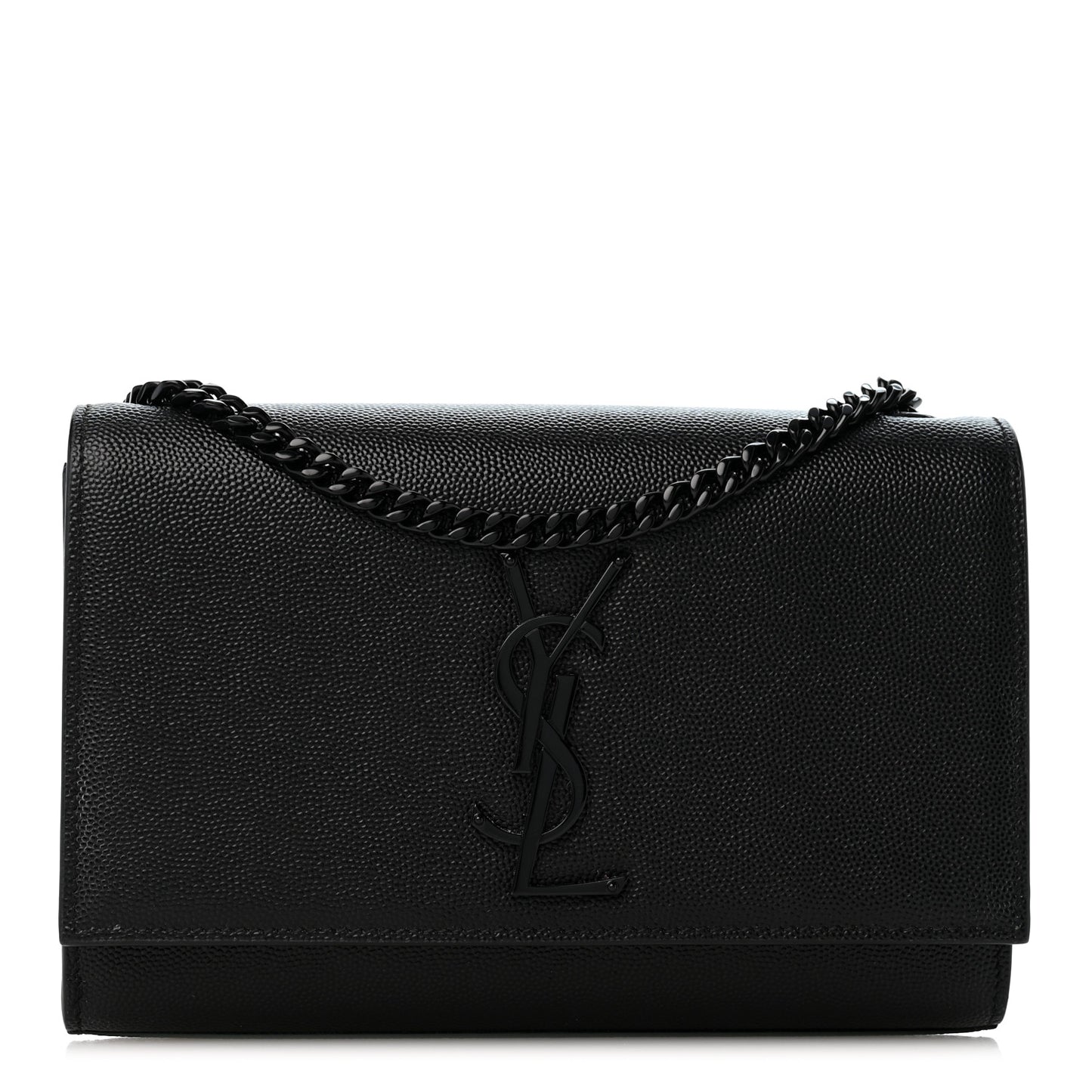 Grain De Poudre Small Monogram Monochrome Kate Satchel Black