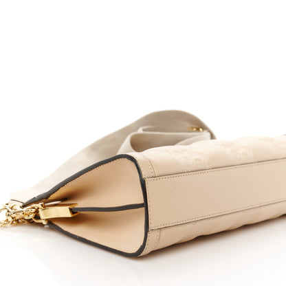 Gucci Calfskin GG Matelasse Small Slim Chain Shoulder Bag Naturale 10 of 12
