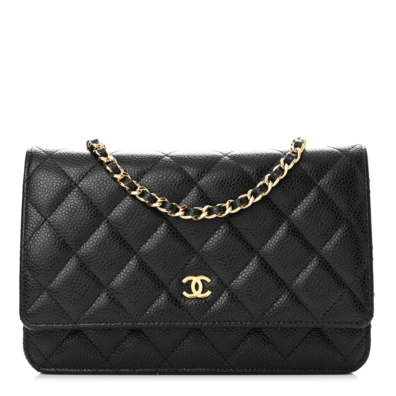 Chanel Caviar Quilted Wallet On Chain WOC Black 1 of 11