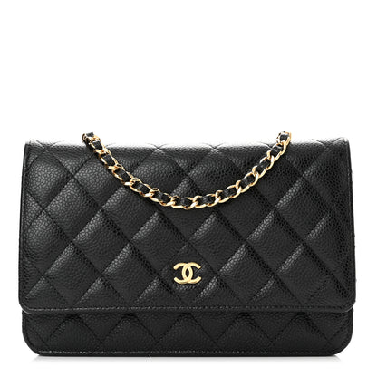 Chanel Caviar Quilted Wallet On Chain WOC Black 1 of 11