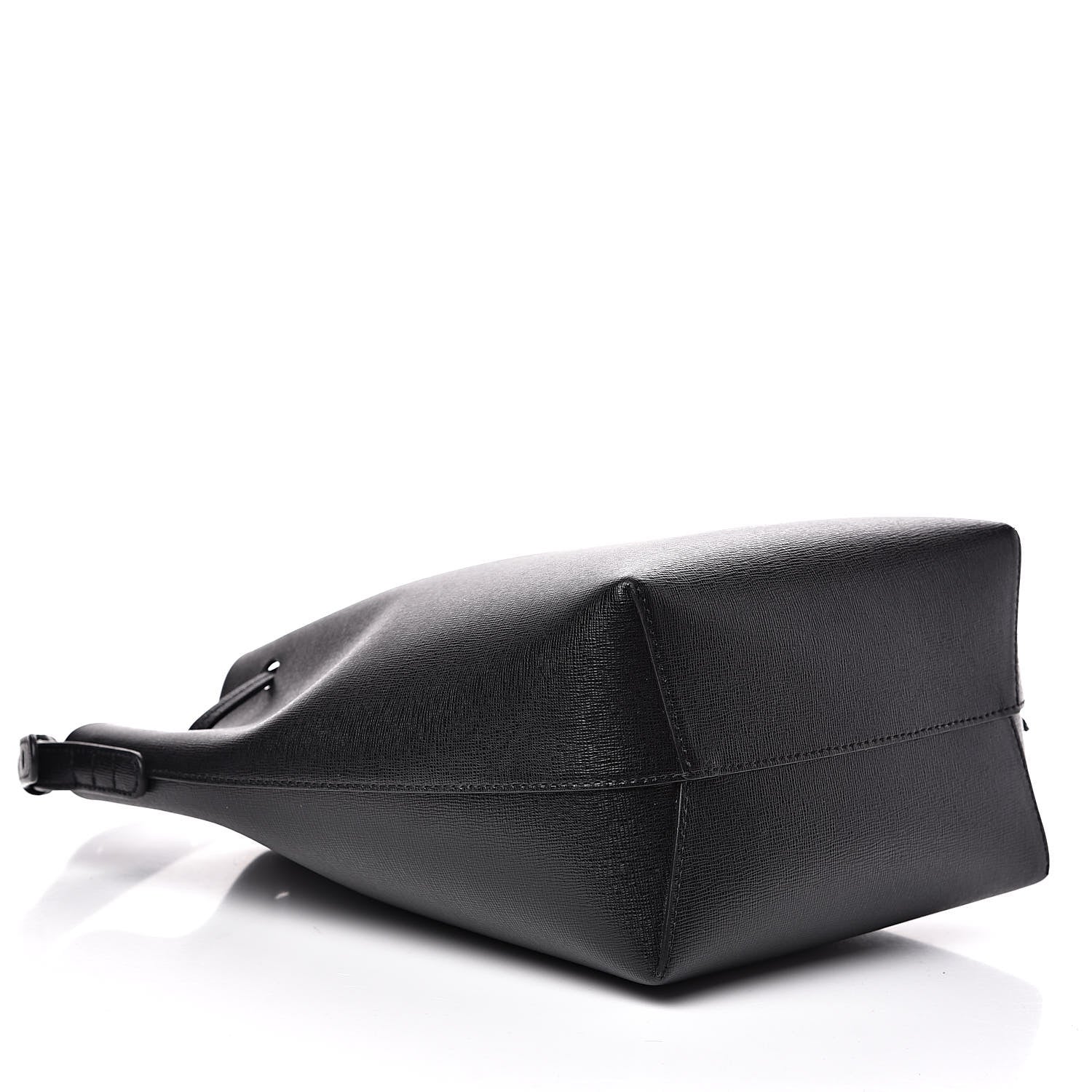 Mansur Gavriel Saffiano Mini Bucket Bag Black Flamma 4 of 11