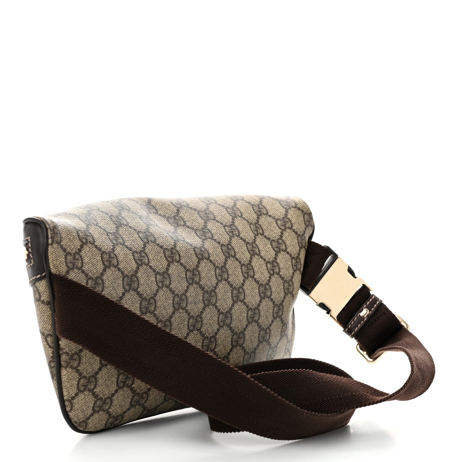 Gucci GG Supreme Monogram Belt Bag Dark Brown 3 of 10