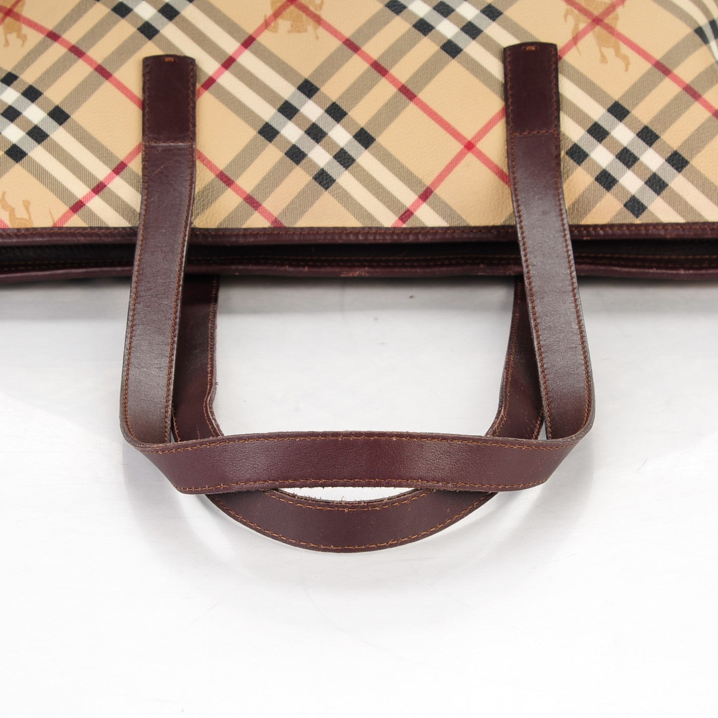 Burberry Haymarket Check Large Tote Chocolate 6 of 18