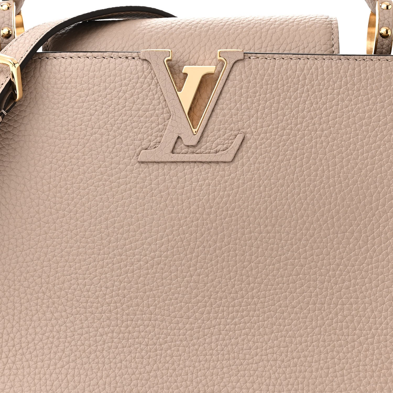 Louis Vuitton LOUIS VUITTON Taurillon Capucines MM Galet 7 of 10